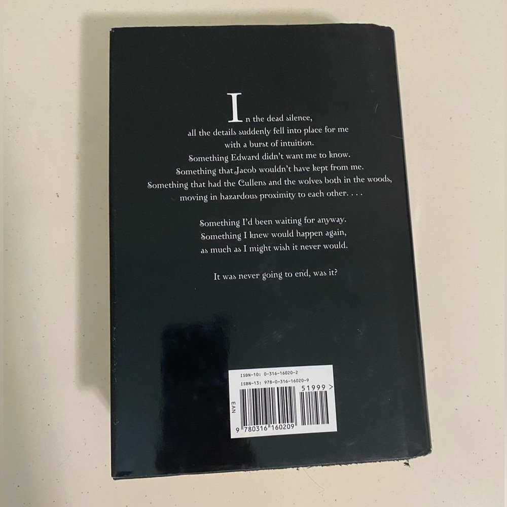 Eclipse Hardcover Book with Red Ribbon Design - Picture 2 of 2